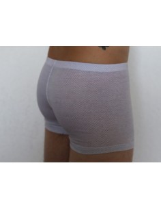 Boxer-short écran anti-ondes coton-argent