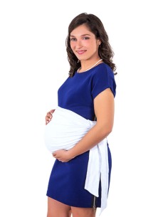 Bandeau de grossesse anti-ondes blanc