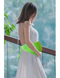Diadema de embarazo anti-onda verde neón