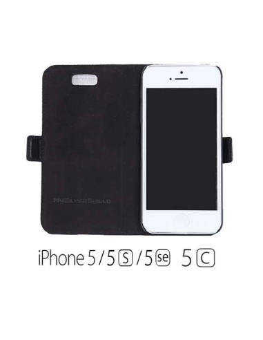 iPhone 5 / 5s anti-wave case / BLACK top leather SE (book) iPhone 5 / 5s anti-wave case / BLACK top leather SE (book)