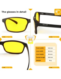Gafas de conducir – PRISMA FREiBURG DRiVE85 Day&Night – F923D