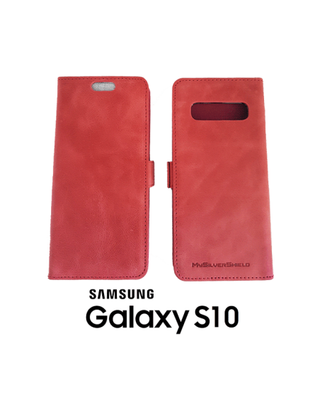 Samsung Galaxy S10 top leather anti-wave case