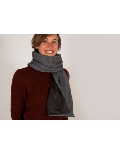 Écharpe écran Calix, merino/cachemire