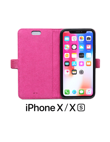 iPhone X/XS top couro caixa rosa (livro) iPhone X/XS top couro caixa rosa (livro)