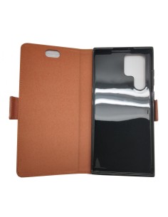 Fawn leather anti-radiation case for Samsung Galaxy S22 ULTRA