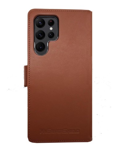 Fawn leather anti-radiation case for Samsung Galaxy S22 ULTRA Fawn leather anti-radiation case for Samsung Galaxy S22 ULTRA