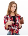 Fawn leather anti-radiation case for Samsung Galaxy S22 ULTRA