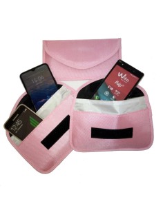 Mittleres Modell Faraday-Strahlungsschutzbeutel (rosa Stoff)