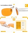 Lunettes CLiP-ON PRO – CP709 très haute protection anti-Lumière bleue 99%