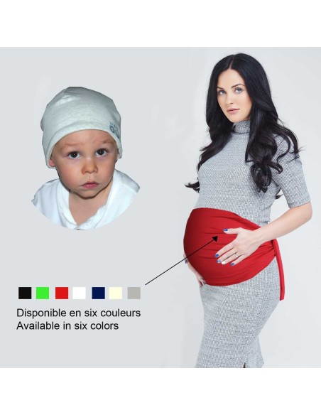 Pack bandeau de grossesse et bonnet bébé