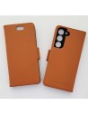 Black leather anti-radiation case for Samsung Galaxy S23
