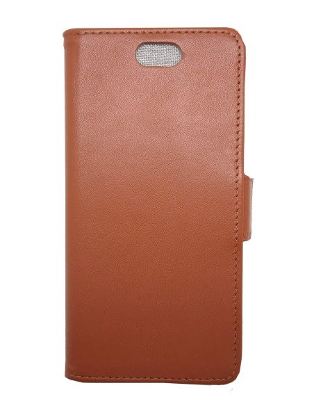 Etui couleur fauve anti-ondes en cuir pour Apple iPhone 15 Pro