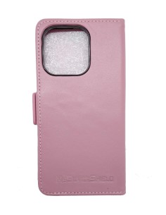Etui anti-ondes en cuir pour Apple iPhone 16 Pro, couleur rose