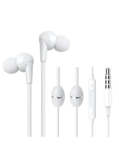 Auriculares iBrain FC26 blancos con tecnología antiondas y tubo de aire