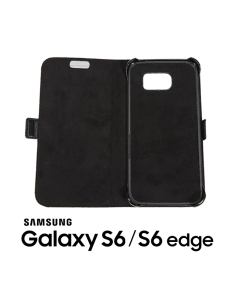 Etui anti-ondes Samsung Galaxy S6 / S6 Edge cuir supérieur noir (book)
