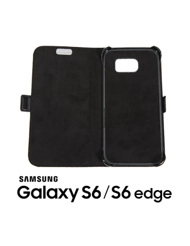 Etui anti-ondes Samsung Galaxy S6 / S6 Edge cuir supérieur noir (book) Etui anti-ondes Samsung Galaxy S6 / S6 Edge cuir supérieur noir (book)
