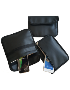 Beutel Faraday Mittelmodell schwarz (Stoff)