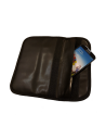 Pochette Faraday grand modèle noir cuir