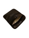 Pochette Faraday grand modèle noir cuir