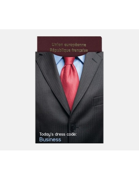 capa de passaporte de papel fosco
