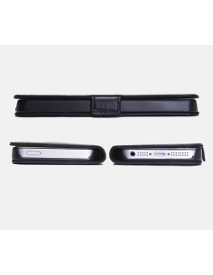 Etui anti-ondes iPhone 5 / 5s / SE cuir supérieur noir (book)