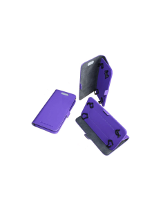 Etui anti-ondes universel très petit format simili-cuir violet (crochets)