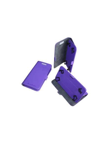 Etui anti-ondes universel très petit format simili-cuir violet (crochets)