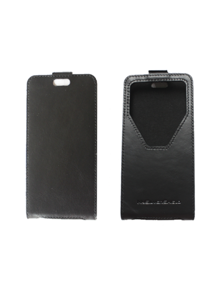 Etui anti-ondes universel cuir noir (up&down adhésif)