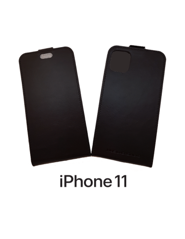 Etui anti-ondes iPhone 11 cuir supérieur noir (up&down) Etui anti-ondes iPhone 11 cuir supérieur noir (up&down)