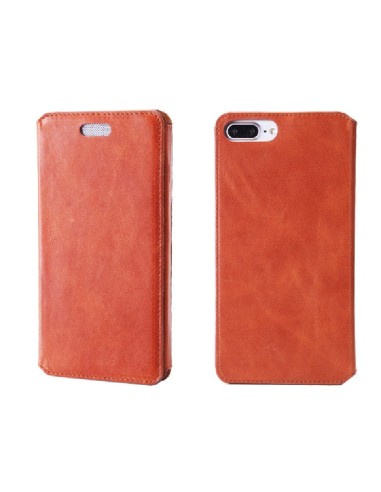 Etui anti-ondes iPhone 6 Plus cuir supérieur fauve (book) Etui anti-ondes iPhone 6 Plus cuir supérieur fauve (book)