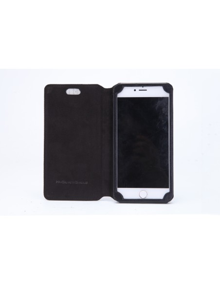 Etui anti-ondes iPhone 6 Plus cuir supérieur noir (book)