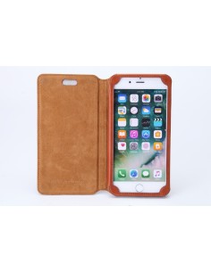 iPhone 7 Plus Leder-Anti-Wellen-Hülle (Book)