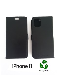 ETUI ANTI-ONDES IPHONE 11 CUIR SUPÉRIEUR NOIR (BIODÉGRADABLE)