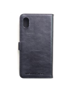 Etui anti-ondes iPhone XR cuir supérieur couleur noir (book)