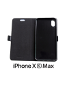 Etui anti-ondes iPhone XS Max cuir supérieur couleur noir (book)
