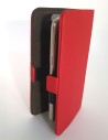 Etui anti-ondes universel grand format rouge simili-cuir (clips)