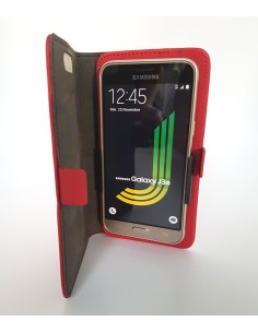 Etui anti-ondes universel grand format rouge simili-cuir (clips)