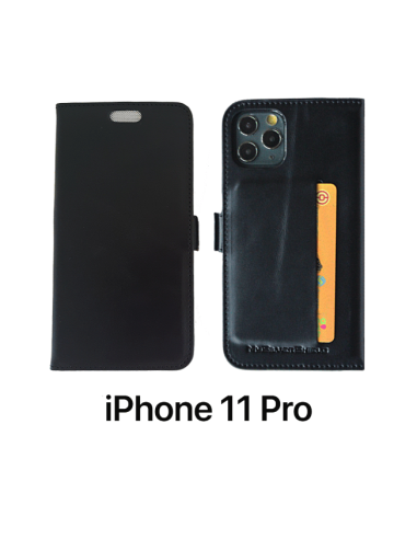 11 PRO - Etui anti-ondes iPhone cuir noir (porte-carte) 11 PRO - Etui anti-ondes iPhone cuir noir (porte-carte)