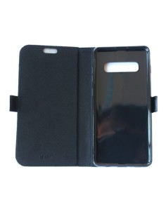 Samsung Galaxy S10 Plus black top leather anti-wave case