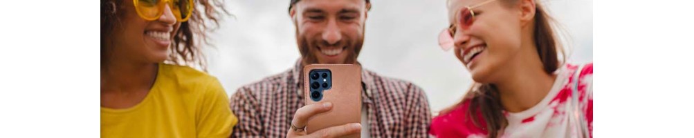 Étuis Samsung en cuir anti-ondes - Protection stylée pour votre téléphone